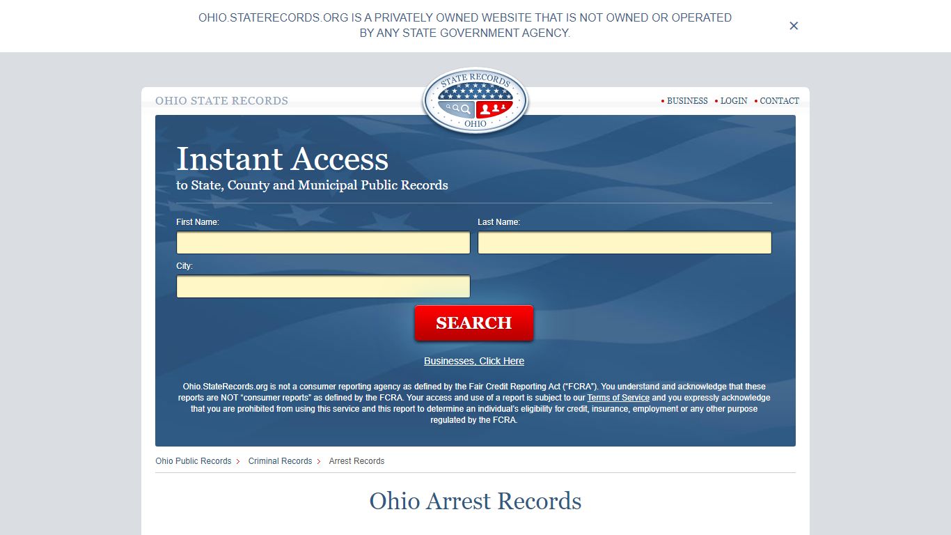 Ohio Arrest Records | StateRecords.org